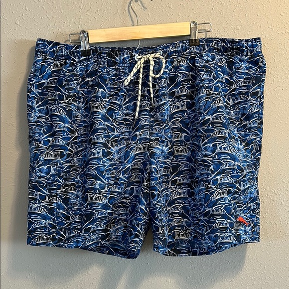 Tommy Bahama Relax‎ Blue Swim Shorts Swordfish XXL - Picture 1 of 7